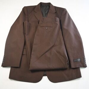 NEW Vittorio St Angelo 42L 34x30 Brown Mens Jacket Pants‎ Suit